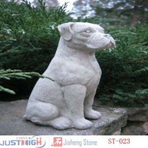 sculptures animaux chien en granit bas prix
