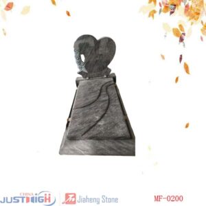 pierres tombales moderne forme coeur en granit poli
