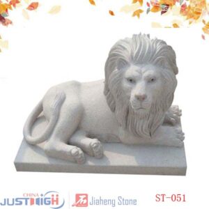 sculpture lion pour decoration en granit