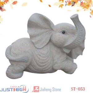 sculpture elephant pour decoration en granit