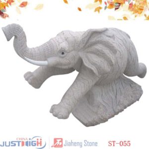 sculpture elephant pour decoration en granit