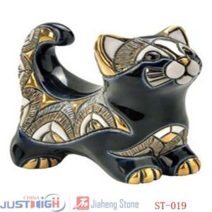 sculptures animaux chat en granit bas prix
