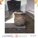 Vases funéraires moderne de cimetière en granit