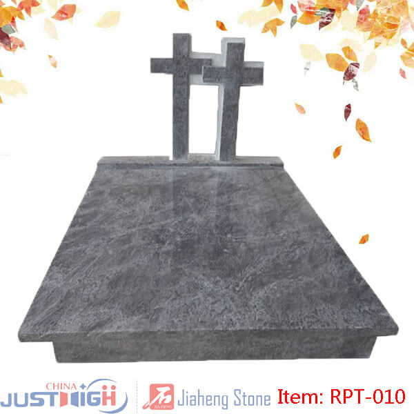 Pierre tombale double croix en gros