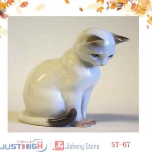 sculpture chat en granit