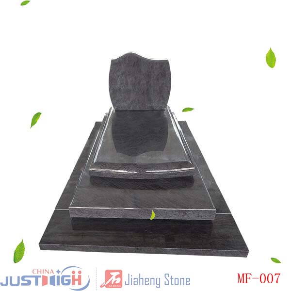 pierre tombale en granit poli