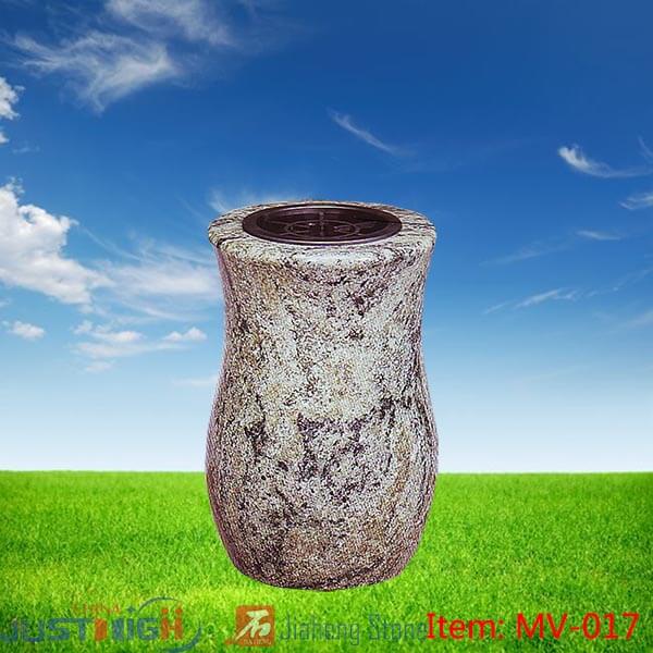 stone memorial vases