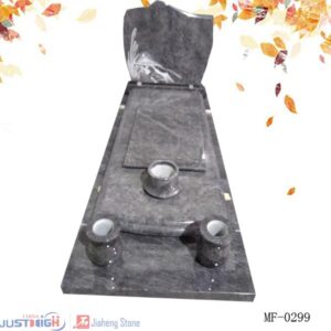 pierre tombale contemporaine avec vases