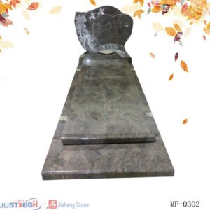 Pierre tombale morderne avec gravure