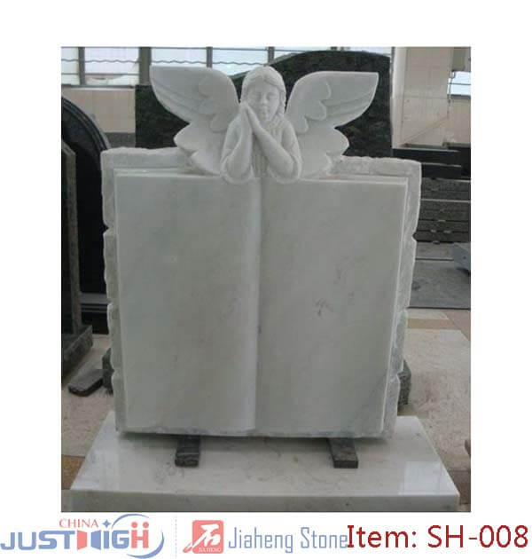 cheap angel book shape headstone wholesale form china factory