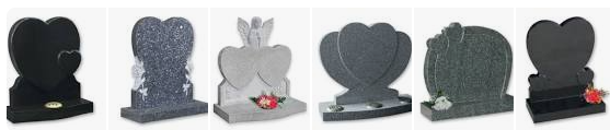 heart shape granite headstone wholesale from china
