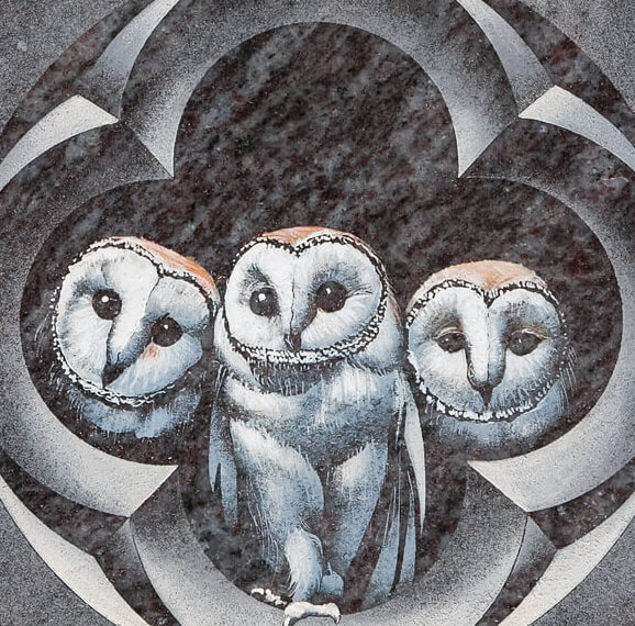 owl carving headstone wholesale