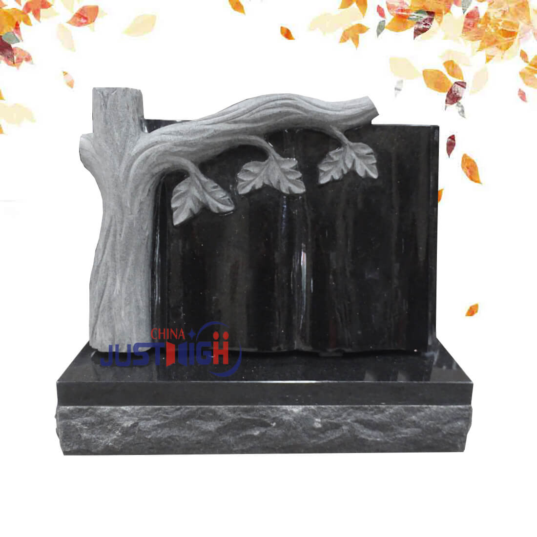 tree trunk headstone with cheap headstone from china