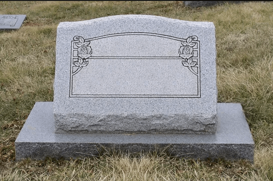 single granite slant headstone wholesale