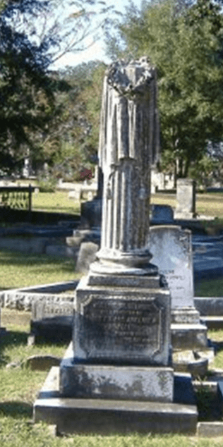 Broken Column headstone