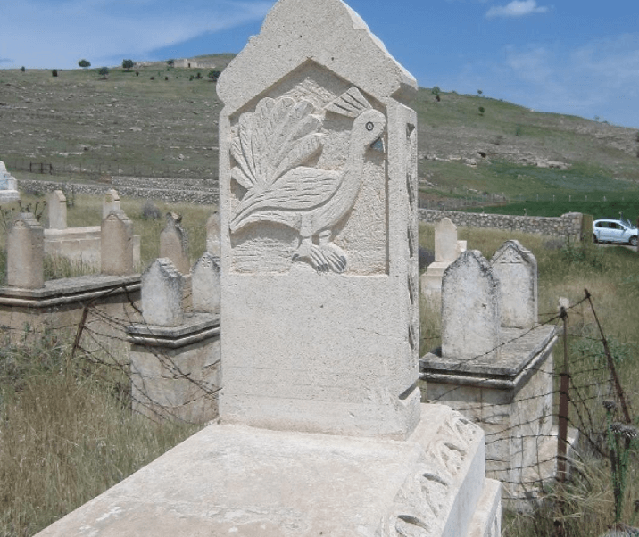 Peacock tombstones