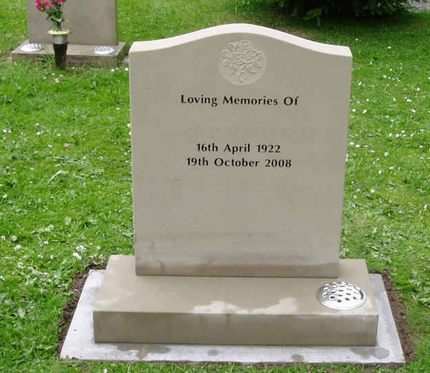 Sandstone headstone