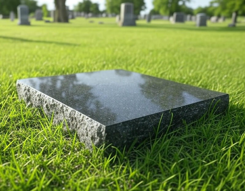 flat granite headstone 2