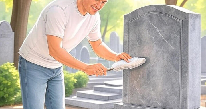 How do you make a gravestone look new again