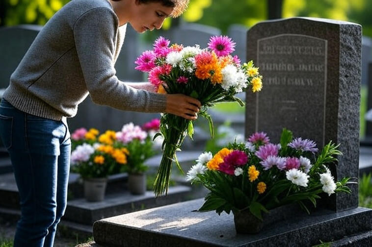 What is the etiquette for grave markers