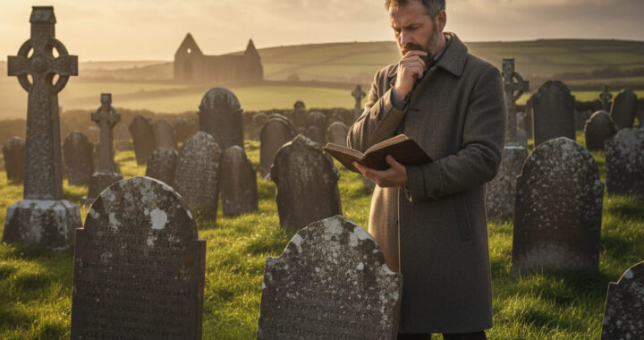 What do Irish people say on headstones