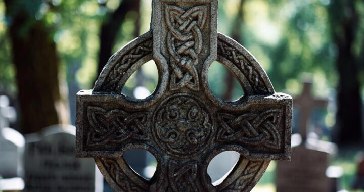 Celtic cross headstone