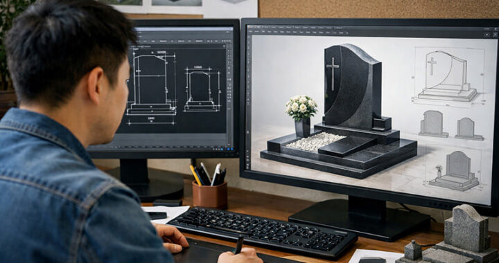 What are the latest designs and styles available for contemporary headstones