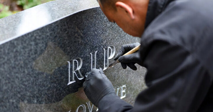 What is the longest lasting headstone lettering