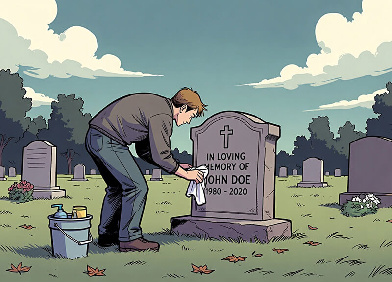 Can I legally clean a headstone at the cemetery3