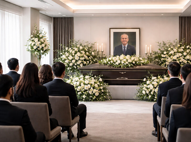 How do the funeral rites in Amish communities differ from modern secular services3