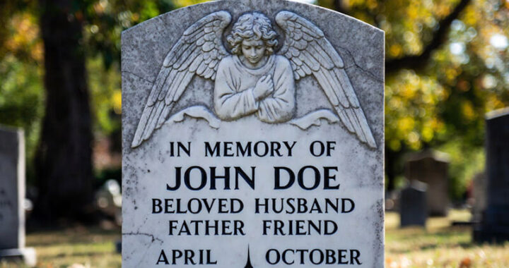 Who puts the death date on tombstone