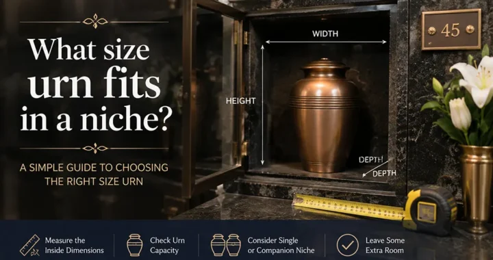 What size urn fits in a niche